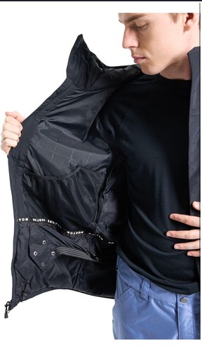 Men's BURTON Covert 2.0 2L Snow Jacket - TRUE BLACK Size Medium - Picture 8 of 12