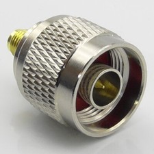 N Type Male Plug to SMA Female Socket RF Adaptor - Interseries