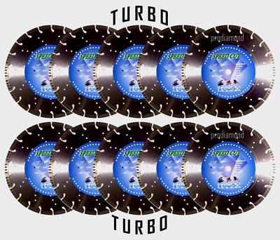 14'' (10) TURBO Concrete Paver Brick Block Precast Stone Diamond Blade-SPEED CUT 