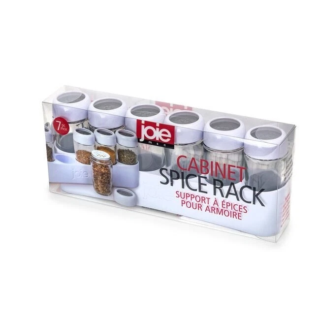 Joie Cabinet Spice Rack - 6 price Set in White Color (Free Standing or Mounted)