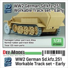 DEF.MODEL, DT35001 , WW2 Sd.kfz.251 Workable Track set - Early type , 1:35