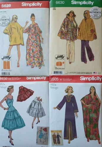 Lote de Vestidos Formales Ponchos Caftanes Patrones de Estilo VINTAGE #13 - Imagen 2 de 50