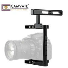 Universal DSLR Camera Cage Frame Rig w/Top Handle for Sony/Canon/Nikon/Panasonic