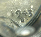 1943 D/D  LINCOLN STEEL CENT  WHEAT PENNY  RPM  FS-101   UNCIRCULATED