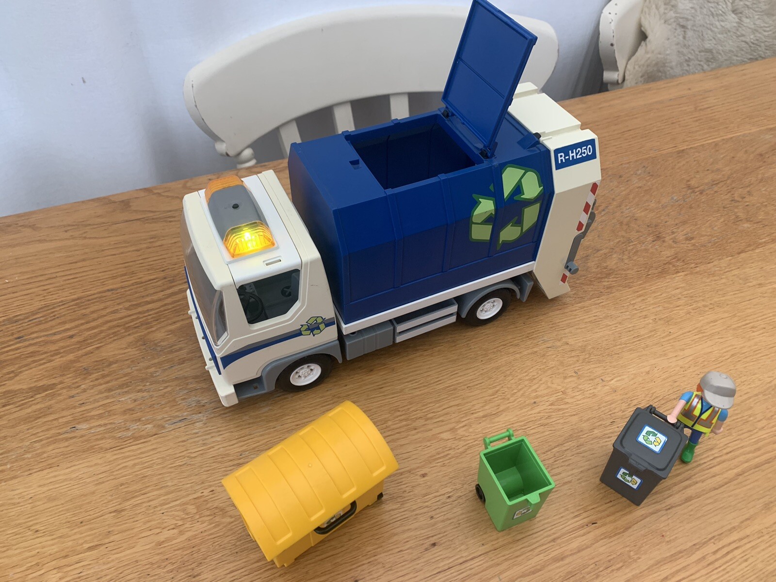 Playmobil 4129 Recycling Lorry with Figures Refuse Truck Bin Lorry eBay