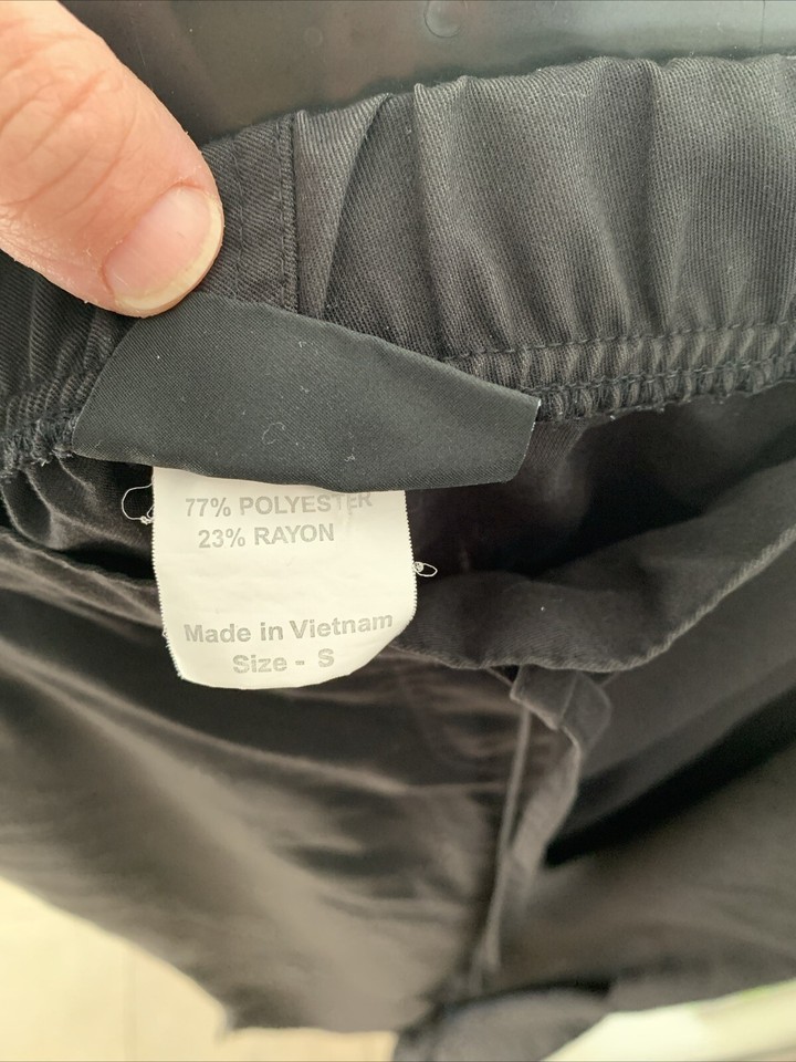 FIGS Technical Collection Small Women’s Black Scrub Top Greys Anatomy