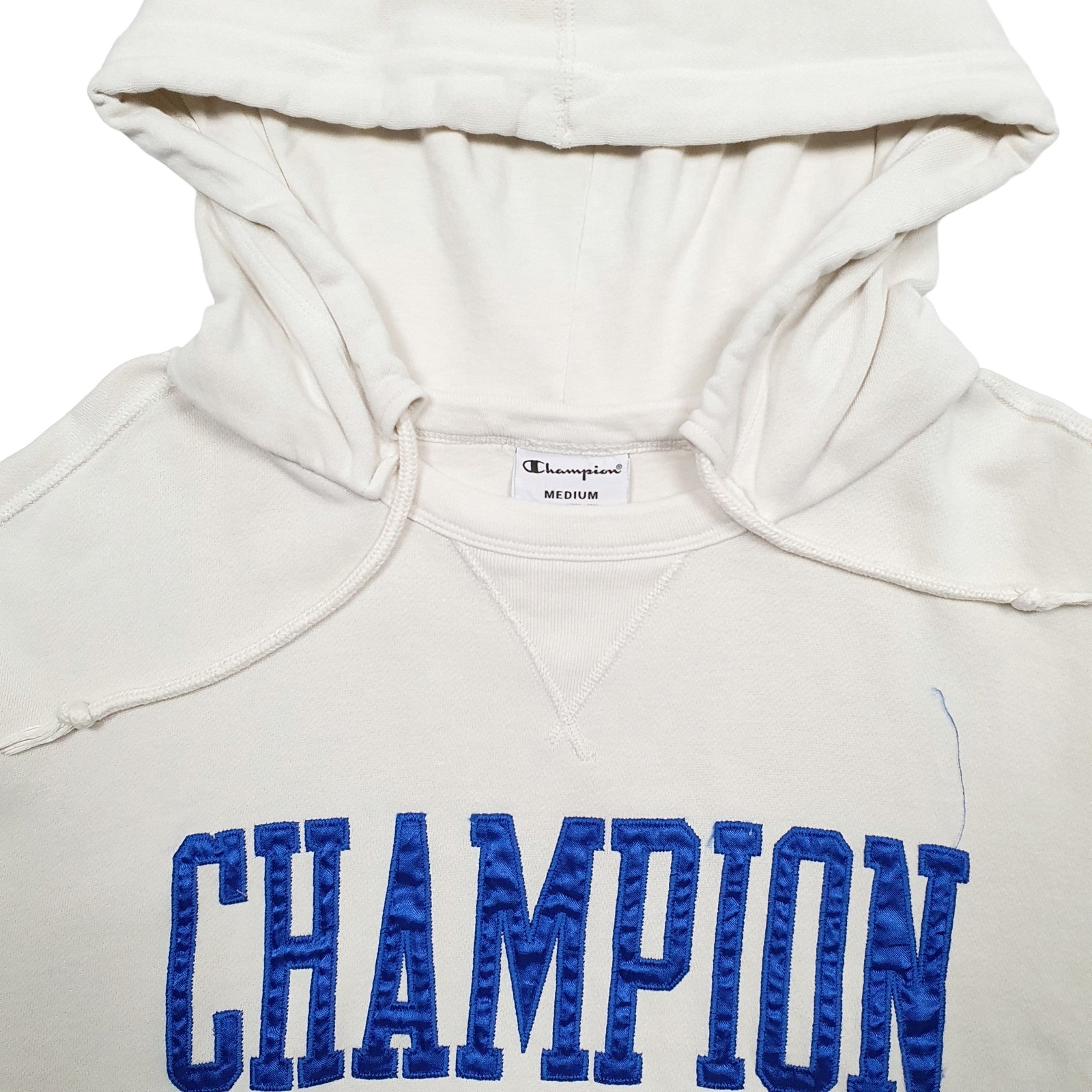 CHAMPION Hoodie Spellout Jumper Sweatshirt Mens M image 2