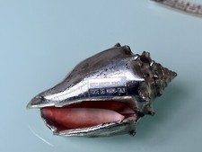 Conchiglia Naturale Lambis By Mario BUCCELLATI  Ricoperta In Argento 925