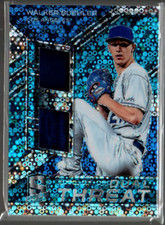 2019 Panini Spectra Dual Threat Materials Neon Blue #6 Walker Buehler Jersey /99