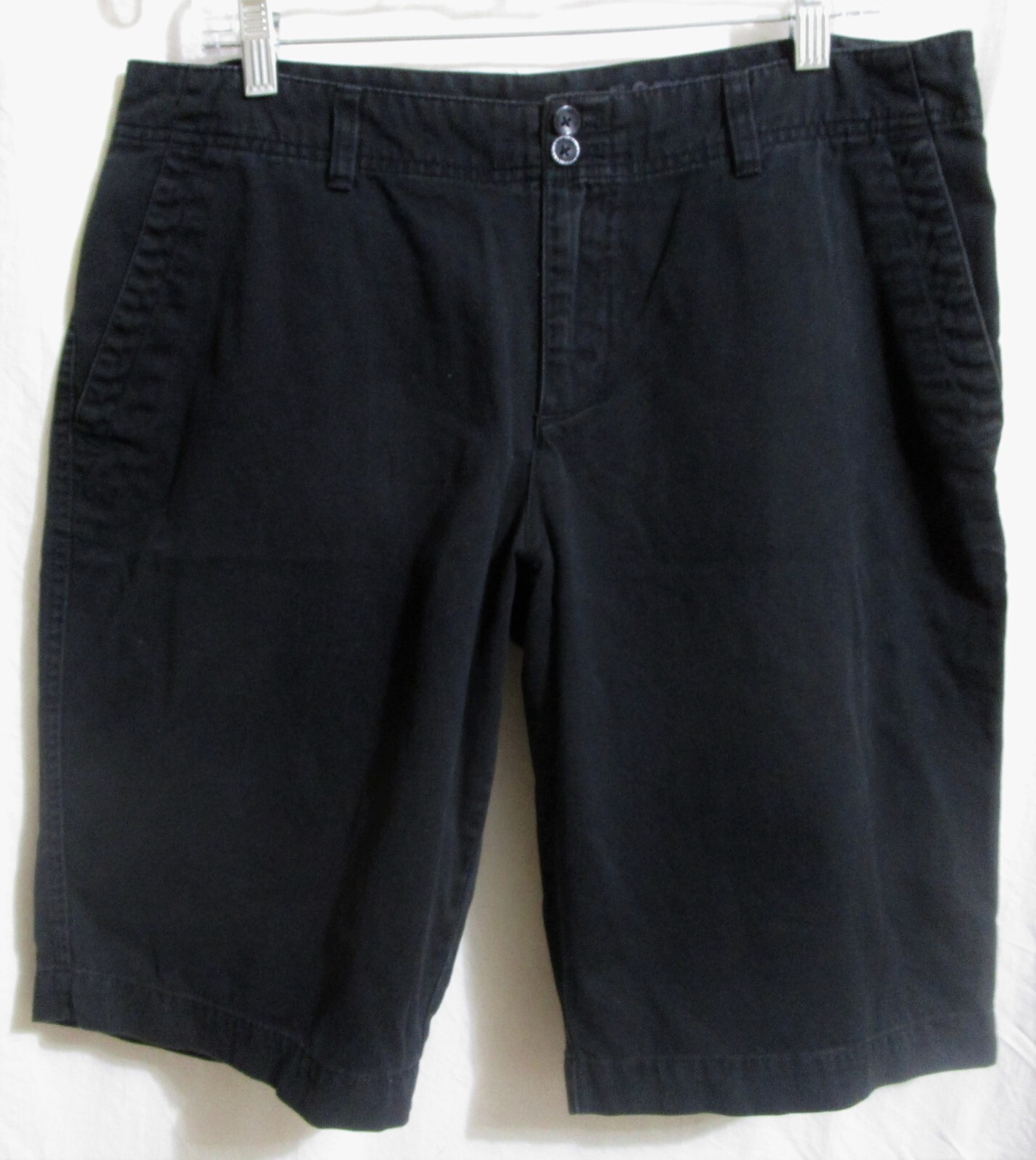 Eddie Bauer Bermuda Shorts Black Legend Wash Women's Size 12 Blakely