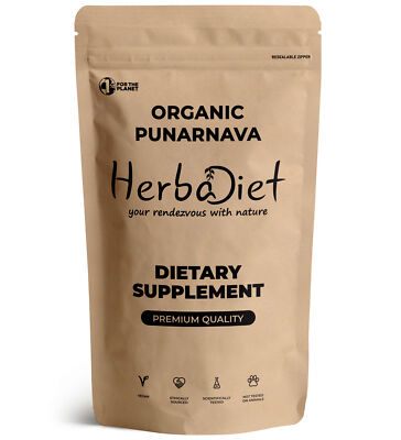 USDA Organic Punarnava Root Powder Boerhavia Diffusa Kidney Liver Tonic Non-GMO