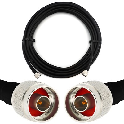 N Stecker auf N Stecker Koaxial Kabel HF400 Flexibles (LMR-400 UF equivalent)