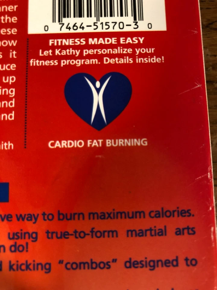 Kathy Smith Kickboxing Workout VHS VCR Video Tape Movie Used  Foto 3 de 4