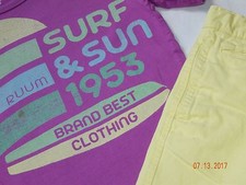 RUMM Old NAVY rare Boys 10/12 Surf Shirt Shorts OUTFIT HANDSOME