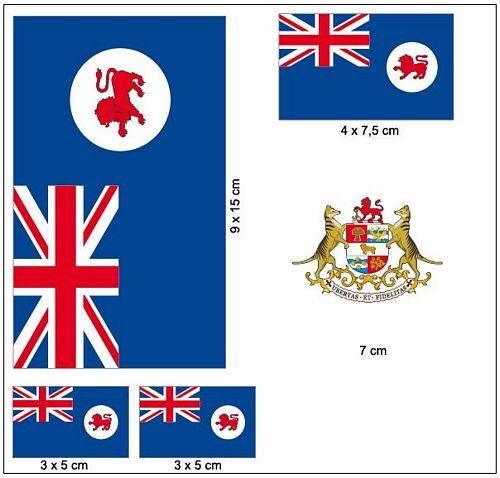 10cm! Aufkleber-Folie Wetterfest Made IN Germany Dänemark Denmark UV - Foto 14