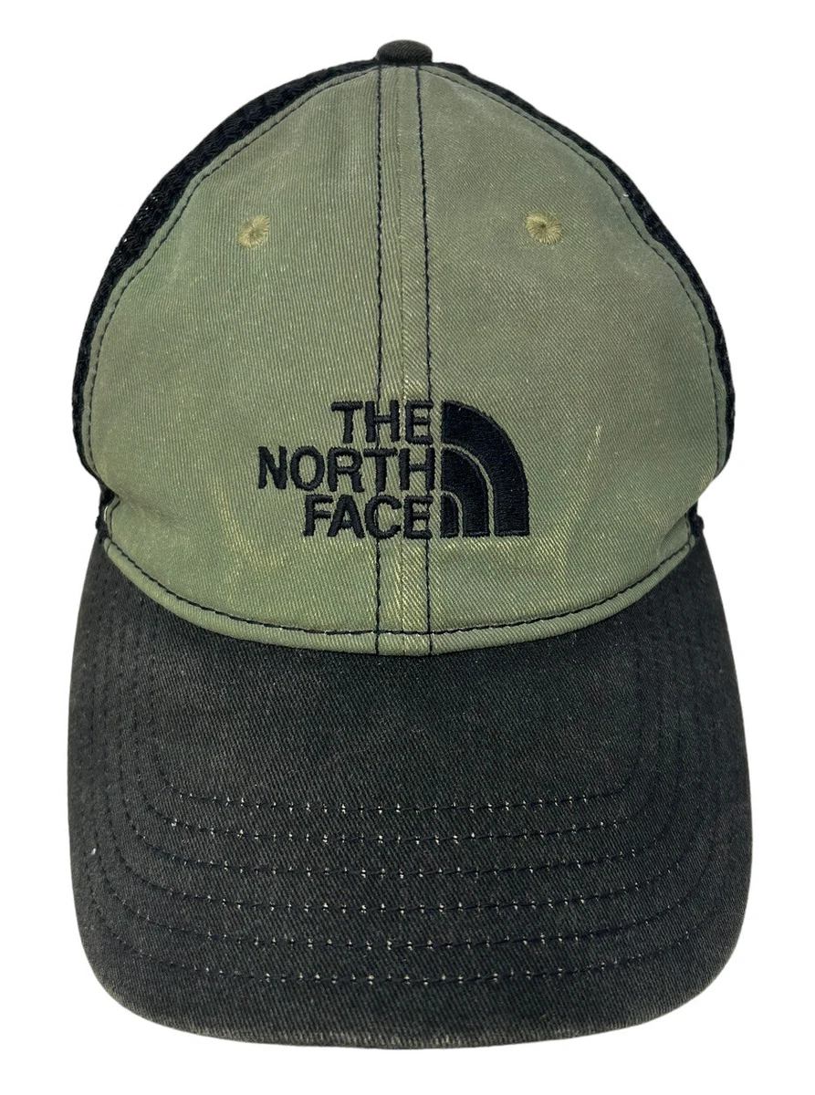 The North Face Unisex Trucker Hat Mesh Back Snapback Cap Olive Green Black