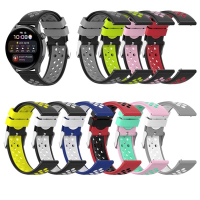 For Huawei Watch3/ Watch 3 Pro/GT2 Pro Dual-color Silicone Watch Strap Belt band
