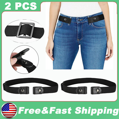 X Buckle-free Elastic Invisible Waist Belt for Jeans No Bulge