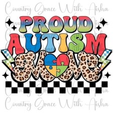 Sublimation Transfer Proud Mom Ready To Press Heat Transfer