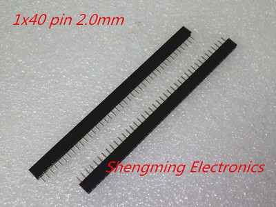 10pcs 1X40 2.0mm 40Pin Header Single Row Female for DIP PCB Board convert RoHS