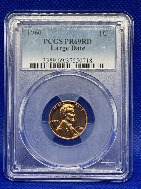 CONJUNTO DE PROVA 1960 COM GRANDES VARIEDADES TOP 9 PCGS CONJUNTO DE REGISTRO COM 1 ETIQUETA VERDE - Imagem 2 de 4