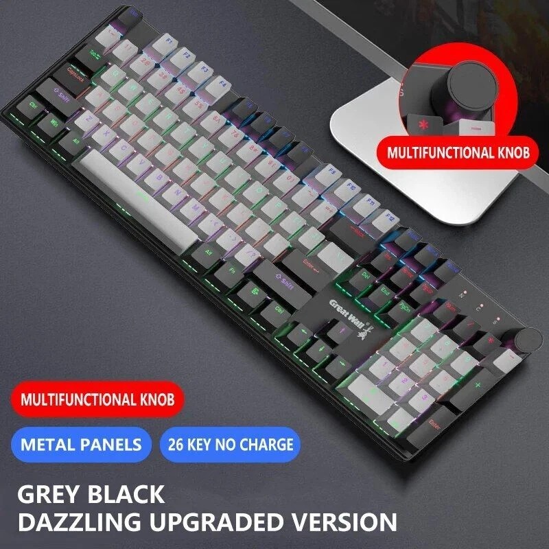Mechanical Keyboard for Esports Gaming Laptop Office Typing Wired Design