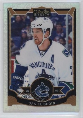 2015-16 O-Pee-Chee Platinum White Ice 81/199 Daniel Sedin #22 HOF 0c3