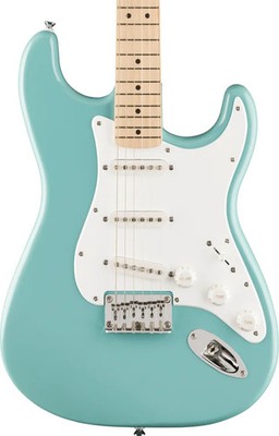 Squier Sonic Stratocaster HT Electric Guitar - Tropical Turquoise, Sweetwater