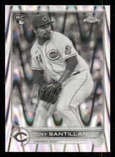 2022 Topps Chrome Sonic Black and White RayWave Refractors #193 Tony Santillan