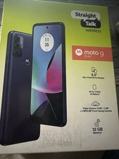 Straight Talk Motorola Moto G Play 2023 Prepaid Smartphone 32GB Blue Brand New