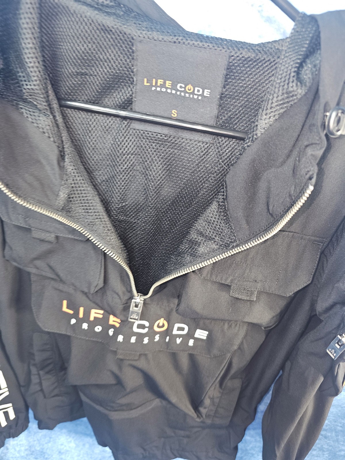 Men's Life code J03 Black pullover windbreaker S … - image 6