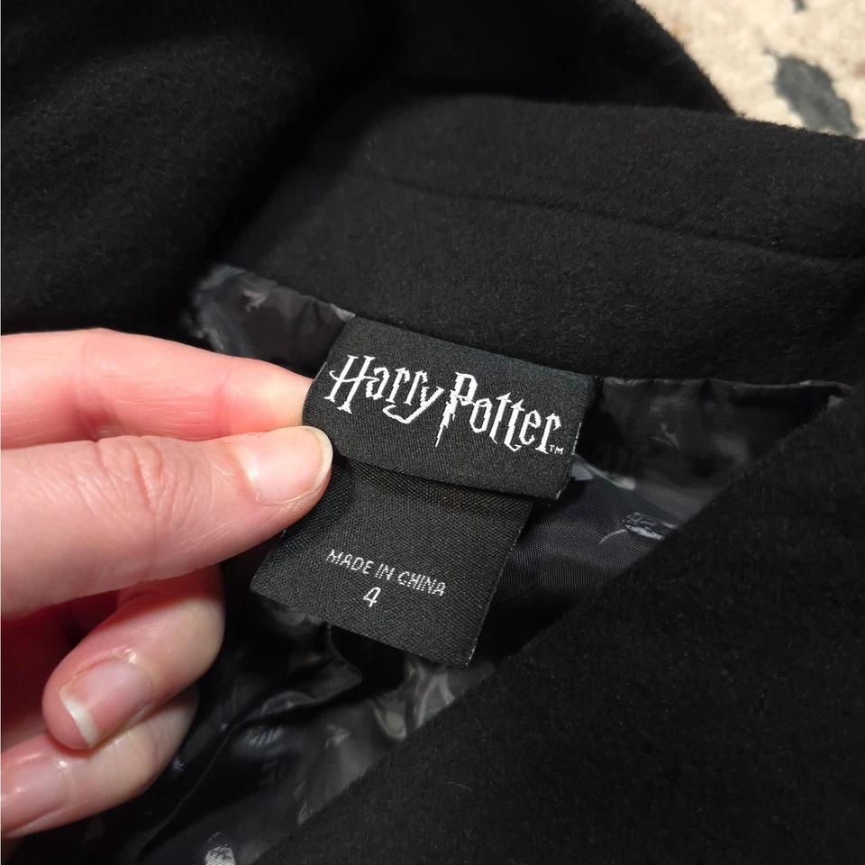 Abrigo tórrido Harry Potter Bellatrix con cordones lana poliéster para mujer talla 4X Goth Rock Foto 4 de 4