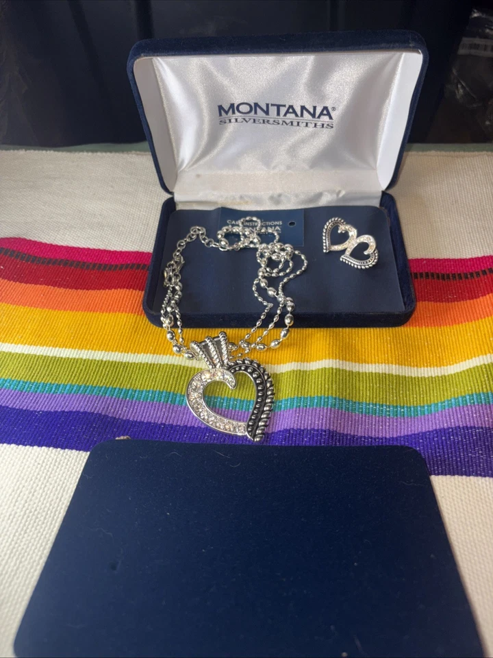 Montana Silversmith Women's Ensemble “ Silver Ropes And Balls CZ Pre-Loved - Image 2 of 4
