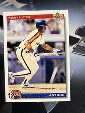 1992 Upper Deck Star Rookie Kenny Lofton Rookie #25 Houston Astros Card