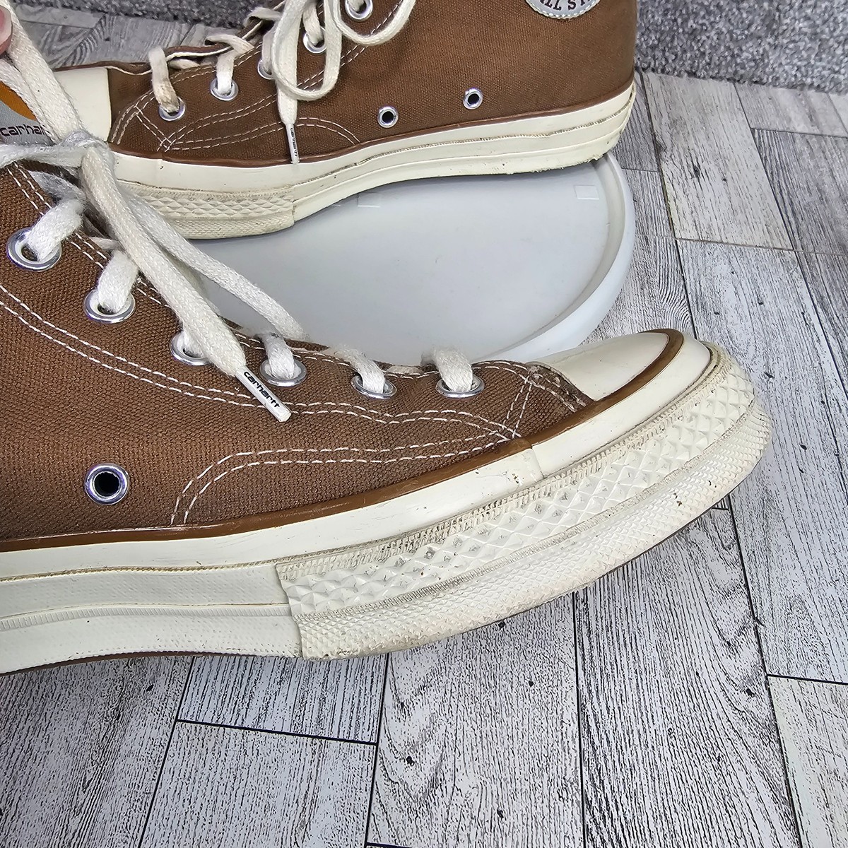 CONVERSE WOOLRICH X CHUCK TAYLOR All Star High Top sneakers - size 8.5M/ 10.5W Converse CT Street Hiker x woolrich 8 (41) | Mercari main image 3