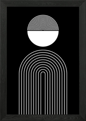 Abstrakte geometrische Kunst gerahmtes Wandbild Poster Leinwanddruck Bild
