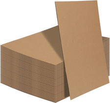 9X12 Corrugated Cardboard Sheets Set of 50, Flat Card Boards Inserts for Crafts,
