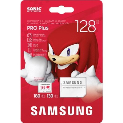 Samsung Sonic Edition - Knuckles microSDXC-Karte Retail 128 GB A2 Application