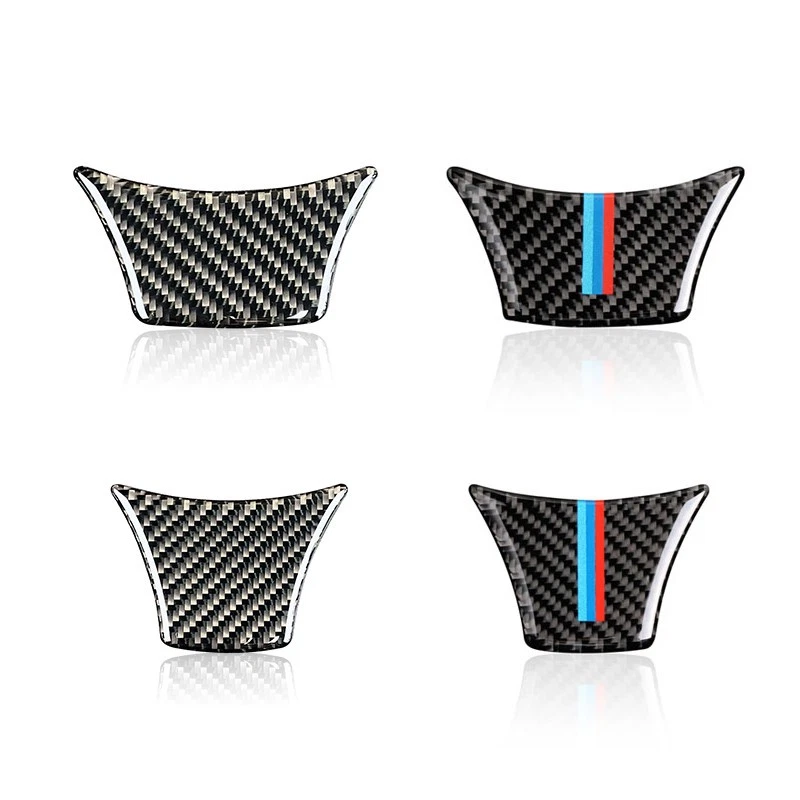 Calcomanía adhesiva para molduras de volante de fibra de carbono M Sport para BMW F10 F18 2011-2017 Foto 2 de 4