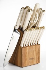 16 Piece Lockton High Carbon Stainless Steel Cutlery Kitchen Knife Block Set ...