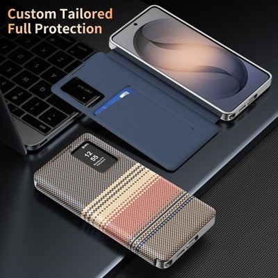 For Samsung Galaxy S22/S22 Plus/S22 Ultra Cover Smart View Wallet Case Genuine