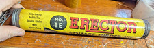 RARE NICE 1950's SQUARE GIRDER TUBE 1E A.C. GILBERT ERECTOR SET w/58 parts
