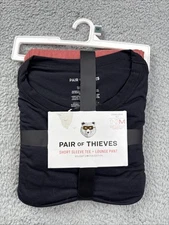 Men's Pair of Thieves Pajama Set (T Shirt & Lounge Pants) - Black/Red M