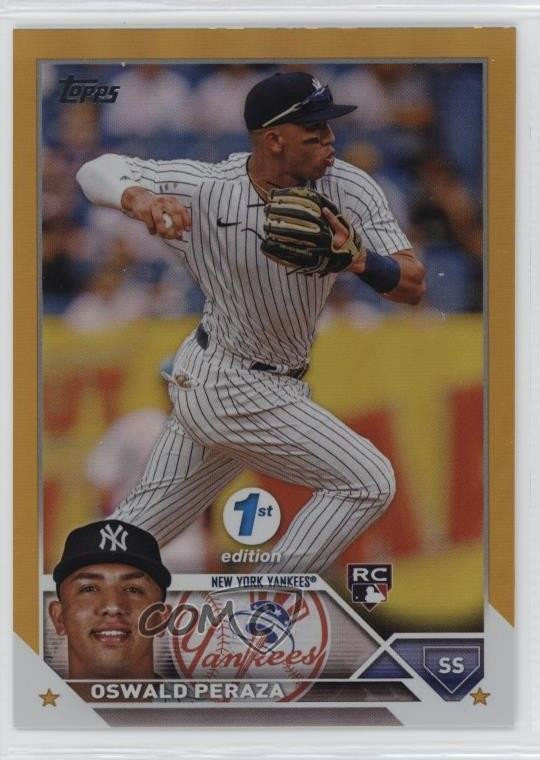 2023 Topps Series 1 1st Edition Gold Foil Oswald Peraza #94 0a6