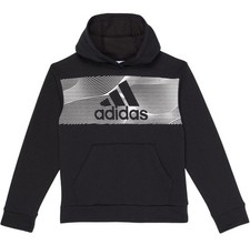 adidas Boy's Cotton Event21 Hooded Pullover Black 4 Little Kids