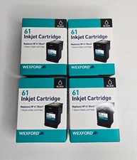 WEXFORD Inkjet Cartridge, Replaces HP 61, Black - Pack of 4 Ink Cartridges