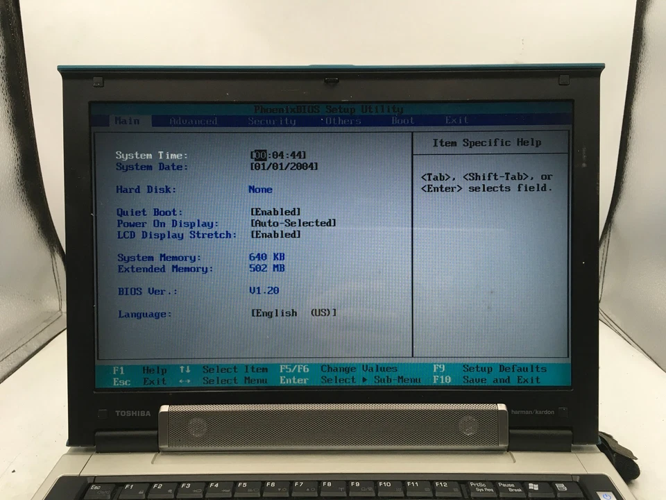 TOSHIBA SATELLITE M55 S325 -BOTAS PARA BIOS- INTEL PENTIUM M - 500MB RAM -LEIA- BB - Imagem 2 de 4