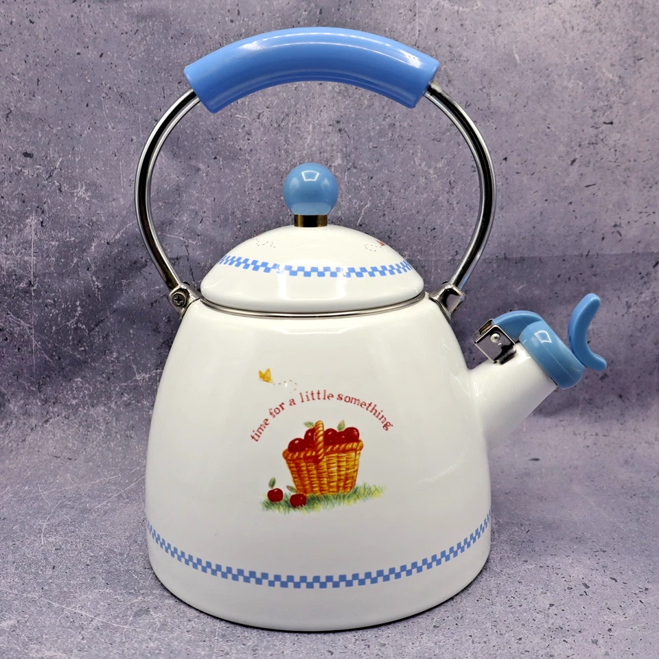 Vintage Disney Winnie & Friends Simply Pooh Teapot Tea Kettle Enamel Whistling - Image 4 of 4