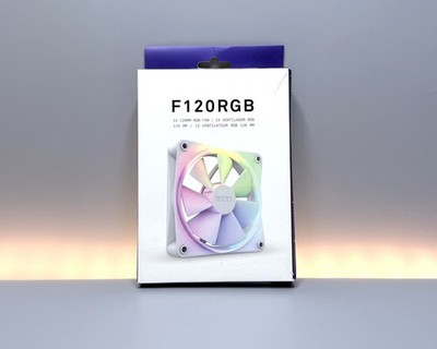 NZXT F120 RGB 120mm Lüfter Weiß RF-R12SF-W1   PWM RGB Fan