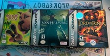 Game Boy Advance GBA Boxs LOTR Third Age Lot Scooby-Doo 2 Van Helsing